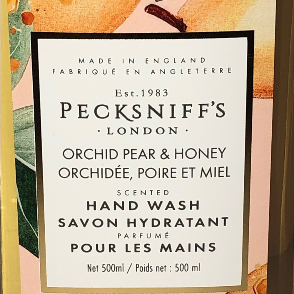 PECKSNIFFS Orchid, Pear & Honey Hand Wash New - Picture 2 of 6